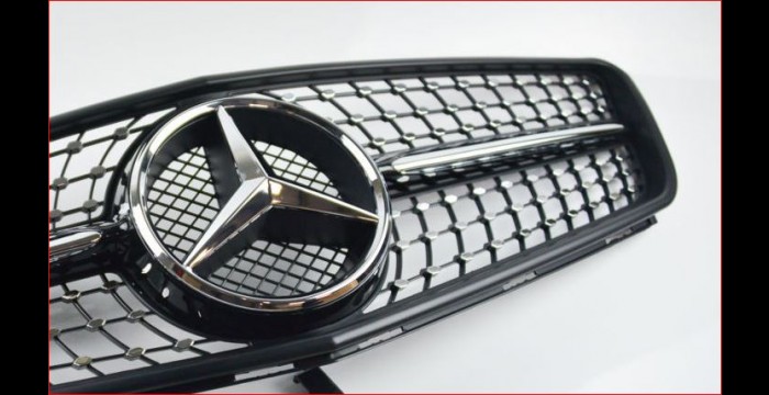 Custom Mercedes C Class  Sedan Grill (2008 - 2013) - $299.00 (Part #MB-055-GR)
